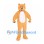Bear Mascot Costume in Tan with White Chest and Red Bow Tie