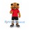 Bulldog Mascot Costume in Tan with Red Shirt and Black Shorts