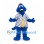 Dog Mascot Costume in Blue with Tropical Shirt and Red Cap