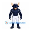 Bull Mascot Costume in Navy with White Football Trousers