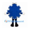 Gear Mascot Costume in Navy with Crown Sunglasses and Red Lips