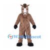 Horse Mascot Costume in Brown with Black Mane and Hooves