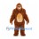 Orangutan Mascot Costume in Brown with Tan Belly and Shaggy Fur