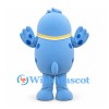 Seal Mascot Costume in Blue with Cream Belly and Yellow Neck Trim