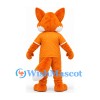 Fox Mascot Costume in Orange with Matching Shirt and White Trim