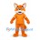 Fox Mascot Costume in Orange with Matching Shirt and White Trim