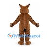 Lynx Mascot Costume in Brown with White Belly and Black Markings