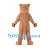 Cougar Mascot Costume in Tan with White Chin and Large Paws