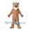 Cougar Mascot Costume in Tan with White Chin and Large Paws