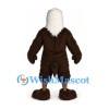 Eagle Mascot Costume in Dark Brown with White Head and Orange Beak