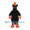 Horse Mascot Costume in Black with Orange Mane Hooves and Gloves