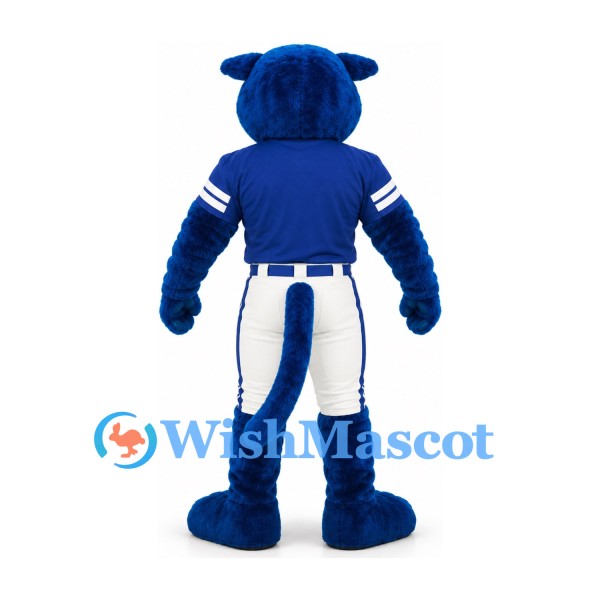 Panther Mascot Costume in Navy with White Football Trousers