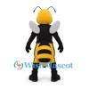 Wasp Mascot Costume in Yellow and Black with Black Shirt and Wings