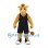 Giraffe Mascot Costume in Tan with Black Basketball Uniform