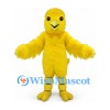 Chick Mascot Costume in Yellow with Small Wings and Striped Legs