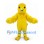 Chick Mascot Costume in Yellow with Small Wings and Striped Legs