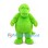Gorilla Mascot Costume in Lime Green with Rounded Body