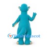 Dinosaur Mascot Costume in Teal with Cream Belly and Long Tail