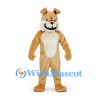 Dog Mascot Costume in Tan with Cream Chest and Floppy Ears