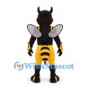 Wasp Mascot Costume in Yellow and Black with Detailed Wings