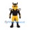 Wasp Mascot Costume in Yellow and Black with Detailed Wings