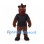 Horse Mascot Costume in Brown with Black Shirt and Dark Mane