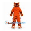 Tiger Mascot Costume in Orange with Hooded Sports Shirt and Matching Shorts