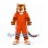 Tiger Mascot Costume in Orange with Hooded Sports Shirt and Matching Shorts