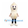 Peanut Mascot Costume in Cream with Black Leggings