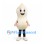 Peanut Mascot Costume in Cream with Black Leggings