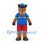 Horse Mascot Costume in Brown with Blue Shirt Red Shorts and Cap