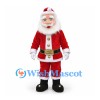 Santa Claus Mascot Costume in Red Suit with White Beard and Gold Belt