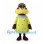 Monkey Mascot Costume in Lime Floral Dress with Gray Neck Scarf