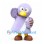 Bird Mascot Costume in Lavender with White Crossbody Sash