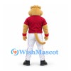 Cougar Mascot Costume in Tan with Red Shirt White Trousers and Red Nose