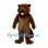 Beaver Mascot Costume in Brown with Long Front Teeth and Flat Tail