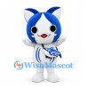 Cat Mascot Costume in Blue and White with Crossbody Fish Bag