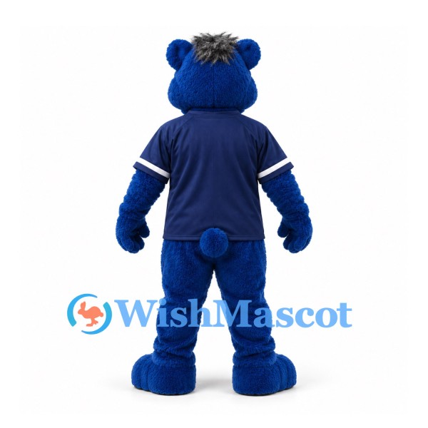 Hippo Mascot Costume in Navy with Matching Sports Jersey