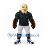 Eagle Mascot Costume with Dark Green Shirt and White Shorts