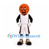 Basketball Mascot Costume with White Sports Uniform