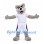Raccoon Mascot Costume in Gray with White Sports Uniform