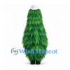 Tree Mascot Costume with Layered Green Foliage and White Hat