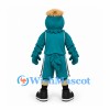 Bird Mascot Costume in Teal with Matching Sports Uniform