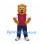 Lion Mascot Costume with Burgundy Shirt and Navy Pants
