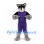 Raccoon Mascot Costume with Purple Basketball Uniform