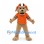 Dog Mascot Costume in Tan with Orange Football Helmet and Shirt