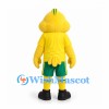 Yellow Bird Mascot Costume with Green Sports Shorts
