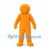 Round Head Character Mascot Costume in Orange