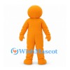 Round Head Character Mascot Costume in Orange
