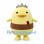 Chick Mascot Costume in Yellow with Silver Crown and Brown Belt
